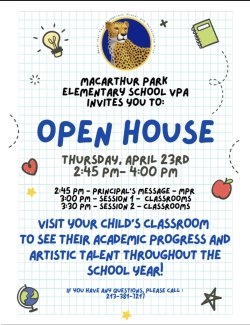 Open House flyer